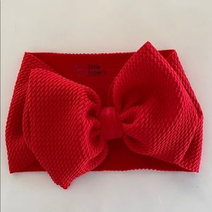 Little Lopers Newborn Huge Red Bow